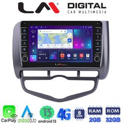MEGASOUND - LM ZG8731 GPS Οθόνη OEM Multimedia Αυτοκινήτου για Honda Jazz 2003 - 2008 (CarPlay/AndroidAuto/BT/GPS/WIFI/GPRS)