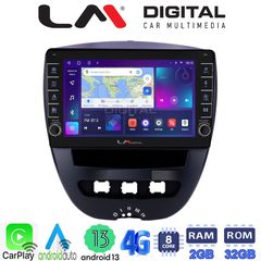 MEGASOUND - LM ZG8560 GPS Οθόνη OEM Multimedia Αυτοκινήτου για Aygo & C1 & 107 '05>'14 (CarPlay/AndroidAuto/BT/GPS/WIFI/GPRS)