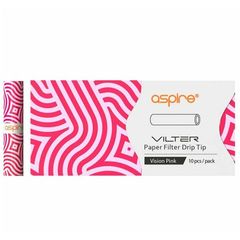 Aspire Vilter Paper Filters 10τμχ Vision Pink