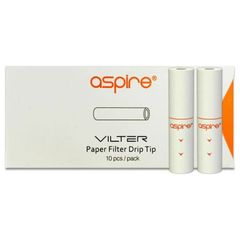 Aspire Vilter Paper Filters 10τμχ White