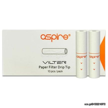 Aspire Vilter Paper Filters 10τμχ White