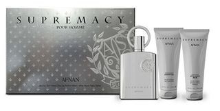 AFNAN Supremacy Silver for Men SET: EDP 100ml + aftershave balm 100ml + shower gel 100ml