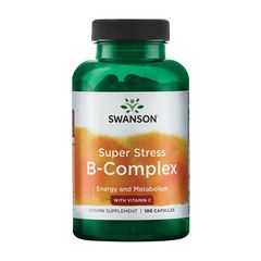 SWANSON SUPER STRESS B-COMPLEX WITH VITAMIN C 100CAPS