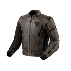 ΜΠΟΥΦΑΝ ΔΕΡΜΑΤΙΝΟ JACKET PARALLAX BROWN FJL140 | REV'IT