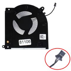 Ανεμιστηράκι Laptop - CPU Cooling Fan για Dell Alienware m15 R3 with RTX 2070 M15 R4 with RTX 3070 D1X38 0D1X38 DC28000RJSL DFSCK324162A2E EG500601S1-C080-S9A 4pin ( Κωδ.81106 )