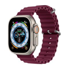 Orso Deluxe Sport Silicone Wine Λουράκι Apple Watch 42/44/45/49mm