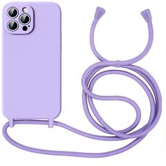 Θήκη Orso Cloud Κορδόνι Violet iPhone 15 Pro Max