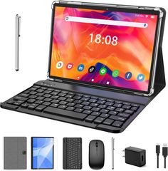 2 in 1 Android Tablet with Keyboard