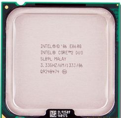 Intel Core2 Duo Processor E8600 (6M Cache, 3.33 GHz, 1333 MHz FSB)