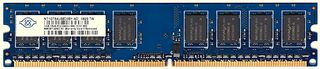 Μνήμη RAM 1GB DDR2, Nanya NT1GT64U88D0BY-AD Nanya 1GB DDR2 PC6400