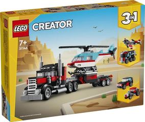 LEGO CREATOR FLATBED TRUCK WITH HELICOPTER #31146