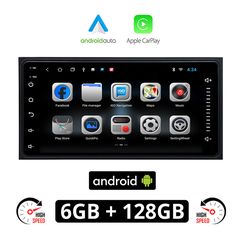 Android οθόνη αυτοκινήτου 7'' ιντσών για Toyota 6GB (Android Auto Apple Carplay GPS WI-FI Celica RAV4 HILUX Urban Cruiser RAV 4 Youtube Playstore USB ραδιόφωνο Bluetooth 6GB+128GB ΟΕΜ εργοστασιακού τύ