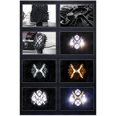 GloboStar® 85438 - Φώτα εργασίας για οχήματα και JEEP με X Light DRL & φλας LED High Power 45W DC 9-36V αδιάβροχo IP67 πορτοκαλί & ψυχρό λευκό 6000K-thumb-7