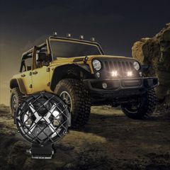 GloboStar® 85438 - Φώτα εργασίας για οχήματα και JEEP με X Light DRL & φλας LED High Power 45W DC 9-36V αδιάβροχo IP67 πορτοκαλί & ψυχρό λευκό 6000K-thumb-8