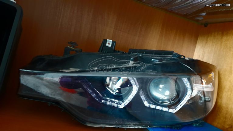  Headlights LED DRL suitable for BMW 3 Series F30 F31 Sedan Touring (10.2011-05.2015) Black