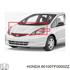 HONDA JAZZ III 2008-2015 ΚΑΠΟ ΕΜΠΡΟΣ ΚΑΙΝΟΥΡΙΟ ΓΝΗΣΙΟ HONDA ΑΒΑΦΟ 60100TF0000ZZ 60100-TF0-000-ZZ