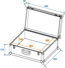 ROADINGER TOUR PRO Universal Flight Case,Black - ROADINGER-thumb-1