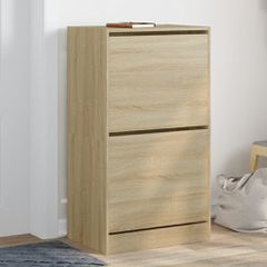 Παπουτσοθήκη με 2 Ανακλ. Συρτάρια Sonoma Δρυς 60x42x108 εκ. 3214387
