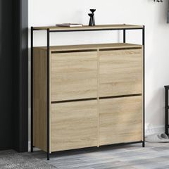 Παπουτσοθήκη με 4 Ανακλ. Συρτάρια Sonoma Δρυς 100x34x112 εκ. 3214414
