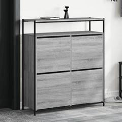 Παπουτσοθήκη με 4 Ανακλ. Συρτάρια Γκρι Sonoma 100x34x112 εκ. 3214416