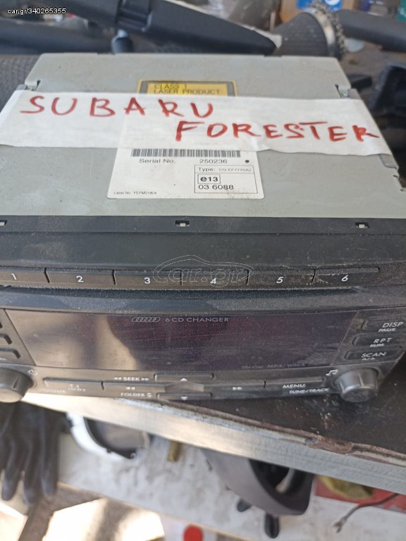 Subaru Forester '10' CD player 6 DISC