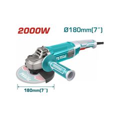TG12018026 Γωνιακός Τροχός ∅180mm 2000W - ΓΩΝΙΑΚΟΙ ΤΡΟΧΟΙ ΜΕΓΑΛΟΙ - TOTAL (#TG12018026)