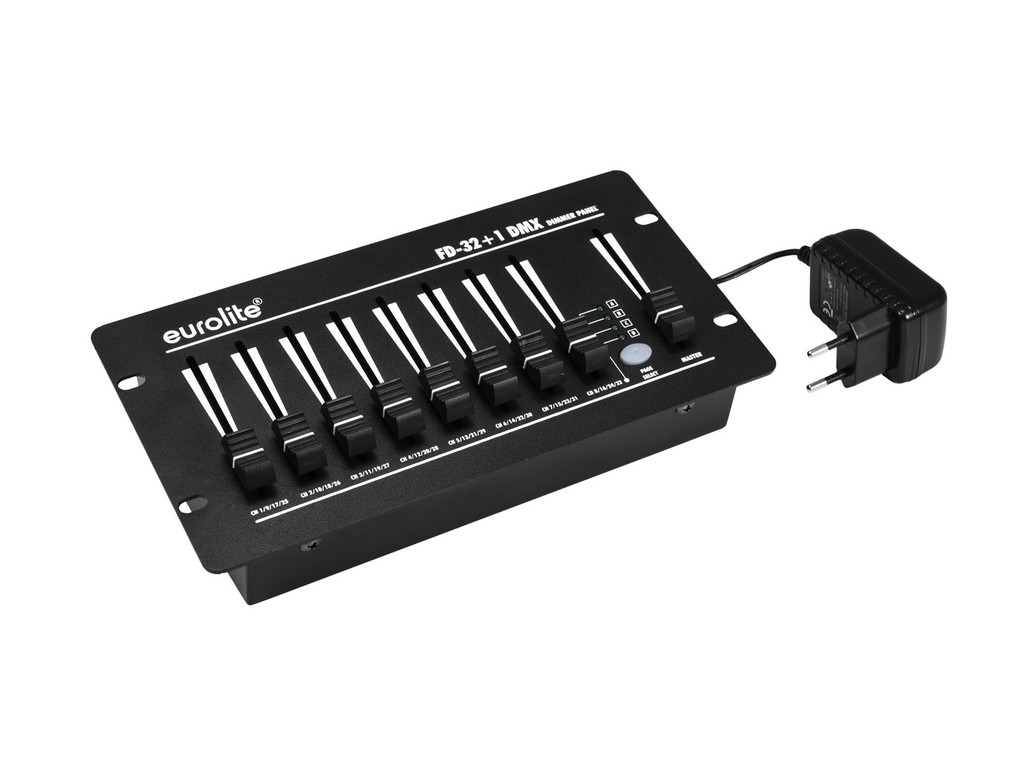EUROLITE FD-32+1 DMX Basic DMX Controller 32 Channels, Master Fader - Eurolite