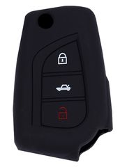 Θήκη κλειδιού για αυτοκίνητα Toyota 1015-01, εύκαμπτη, μαύρη