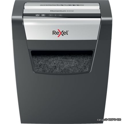 Rexel Momentum X410 paper shredder Particle-cut shredding Black, Grey