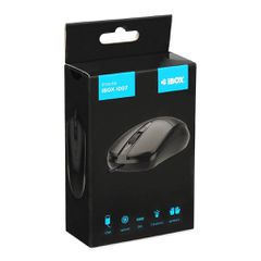 iBOX i010 Rook wired optical mouse, black-thumb-1