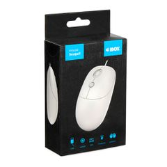 iBOX i011 Seagull wired optical mouse, white-thumb-4