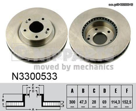 Δισκόπλακα NIPPARTS N3300533