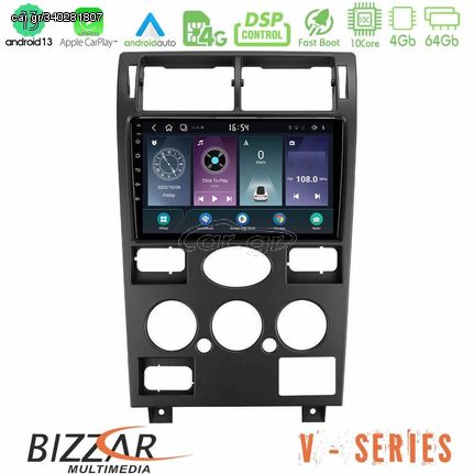 Bizzar V Series Ford Mondeo 2001-2004 10core Android13 4+64GB Navigation Multimedia Tablet 9"