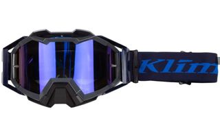 Klim Off-Road Mask, Viper Pro, Slash Electric Blue- Smoke Blue Mirror Lens