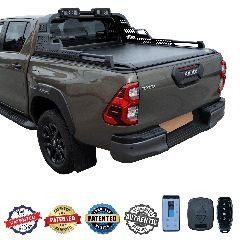 SMART ΡΟΛΟ ΑΛΟΥΜΙΝΙΟΥ ΗΛΕΚΤΡΙΚΟ ΜΕ PREMIUM LED ROLL-BAR SMART 2-7000 E-ROLL+RB 430LED TOYOTA HILUX REVO 2016+ & HILUX 2021+