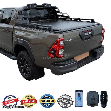 SMART ΡΟΛΟ ΑΛΟΥΜΙΝΙΟΥ ΗΛΕΚΤΡΙΚΟ ΜΕ PREMIUM LED ROLL-BAR SMART 2-7000 E-ROLL+RB 430LED TOYOTA HILUX REVO 2016+ & HILUX 2021+