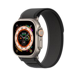 DUX DUCIS YJ - νάιλον λουράκι για Apple Watch 42/44/45/49mm μαύρο και γκρι