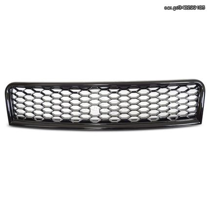 Μάσκα Για Audi A4 B6 8E 00-04 RS-Look Κυψελωτή Χωρίς Σήμα Γυαλιστερό Μαύρο 1 Τεμάχιο