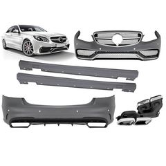 Body Kit Για Mercedes-Benz E-Class W212 13-16 Facelift Amg Look Με Μάσκα &  Μπούκες