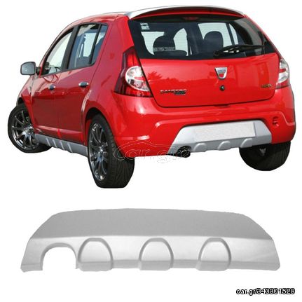 Diffuser Πίσω Προφυλακτήρα Για Dacia Sandero 08-12 Από Abs Πλαστικό 1 Τεμάχιο