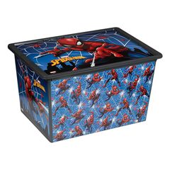 Κουτί Αποθήκευσης Παιδικό Πλαστικό Spiderman Με Καπάκι 50lt SPB5382