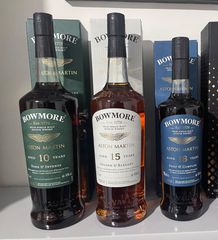 Bowmore Aston Martin set 10yo-15yo-18yo