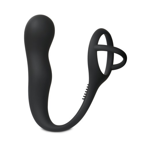Butt Plug with Double Cock and Balls Rings