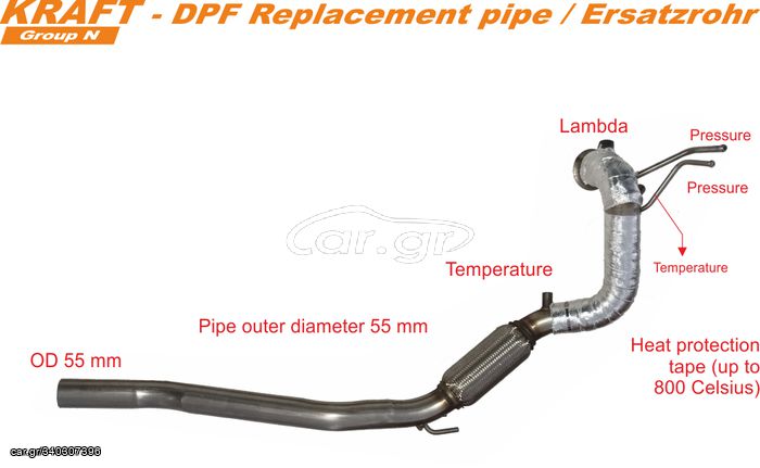 DPF DOWNPIPE SKODA OCTAVIA-SUPERB-YETI 1.6+2.0 2009- CAYC-CFHF-CLCA-CLCB-CFFB-CFFA-CBAB