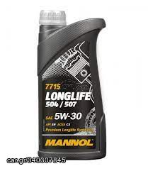 Mannol Συνθετικό Λάδι Αυτοκινήτου Longlife 504/507 5W-30 1lt