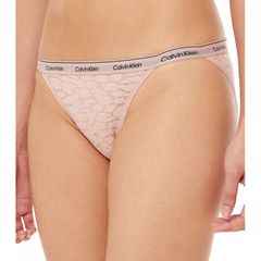 Calvin Klein Γυναικείο Slip Tanga Απο Δαντέλα Με Λεπτό Λάστιχο Στο Πλάι