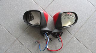 Ηλεκτρικοί καθρέπτες οδηγού-συνοδηγού με φλάς, γνήσιοι μεταχειρισμένοι, από Renault Modus 2008-2013 (7pins οδηγ.-9pins συνοδ.)