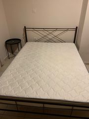 ΠΩΛΕΙΤΑΙ διπλό κρεβάτι με τάβλες & ανατομικό στρώμα, μόνο με 2 χρόνια χρήση!