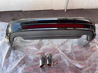 Mercedes w204 amg πίσω προφυλακτηρας 2007-2011 με διάχυτη -diffuser &μπουκες εξάτμισης amg c350 v6-thumb-1