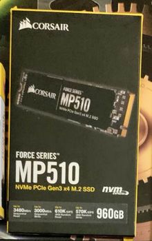 Πωλείται σκληρός δίσκος SSD M.2 Corsair MP510 1TB PCIe Gen 3 x4 NVME 